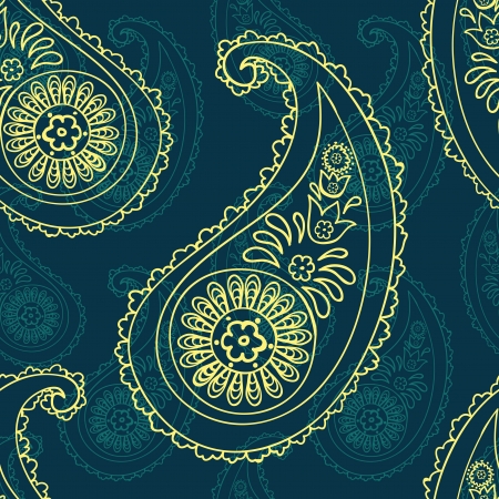 beautiful   paisley seamless backgroundの写真素材