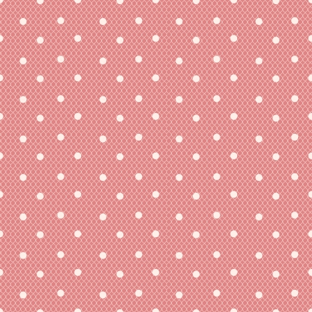 pink dotted lacy seamless patternのイラスト素材