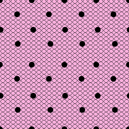 seamless lacy dotted backgroundのイラスト素材