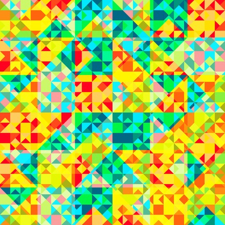 Retro pattern of geometric shapes, vector illustrationのイラスト素材