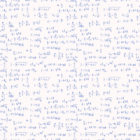 seamless background with formula. education vector illustrationのイラスト素材