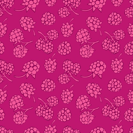 Seamless pattern of delicious ripe berriesのイラスト素材