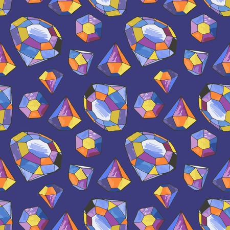 glamour fashion diamond seamless backgroundのイラスト素材
