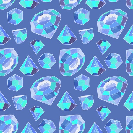vector glamour fashion diamond seamless background, vector illustrationのイラスト素材