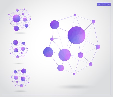 molecule structureのイラスト素材