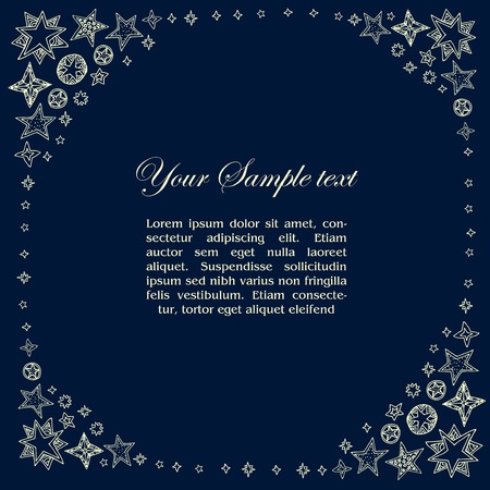 fantasy starry borderのイラスト素材