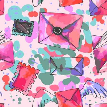background with lettersのイラスト素材