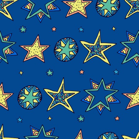 fantasy starry skyのイラスト素材