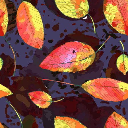 autumn leaf backgroundのイラスト素材