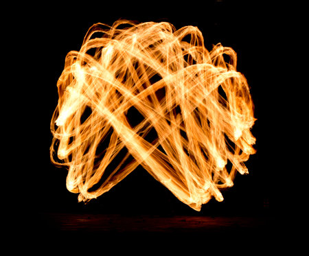 Fire Show Flaming Trails
