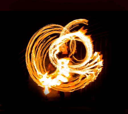 Fire Show Flaming Trails