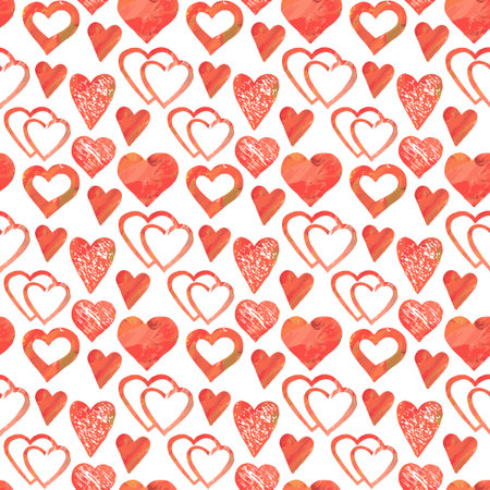 seamless pattern with hearts