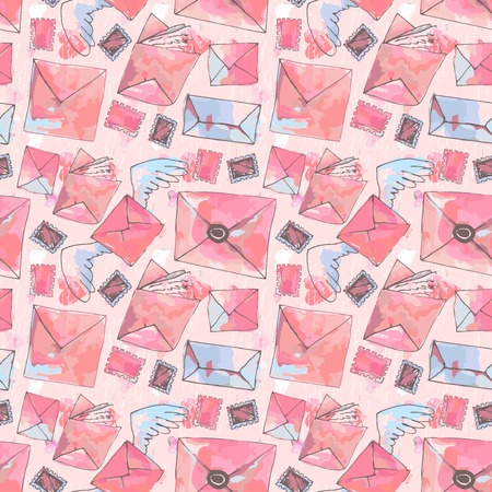 background with lettersのイラスト素材