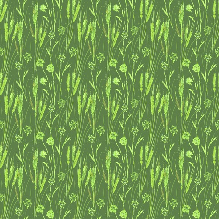 wheat seamless patternのイラスト素材