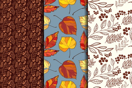 Autumn Seamless Patternのイラスト素材