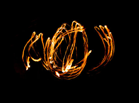 Fire Show Flaming Trails