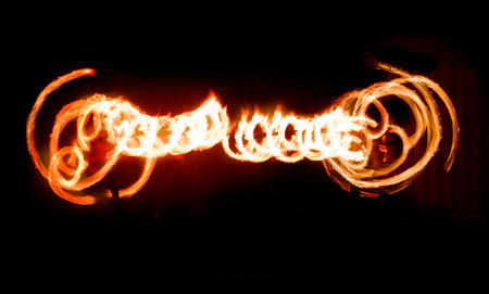 Fire Show Flaming Trails