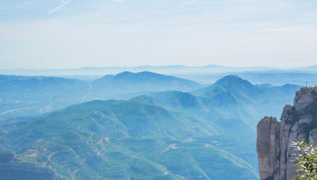 landscape with peaks
