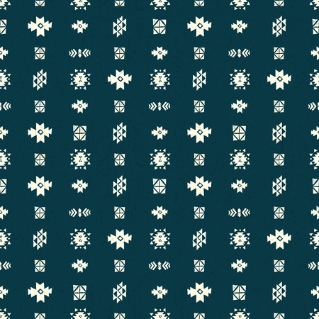 Seamless hand drawn geometric ethnic patternのイラスト素材