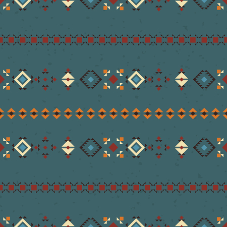 Geometric ethnic seamless pattern. Abstract aztec backgroundのイラスト素材