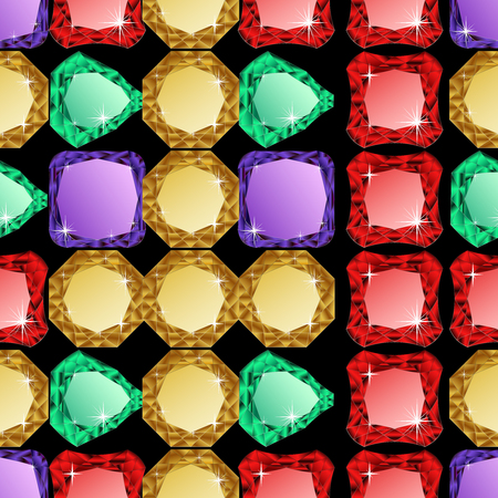 Diamonds seamless pattern.のイラスト素材