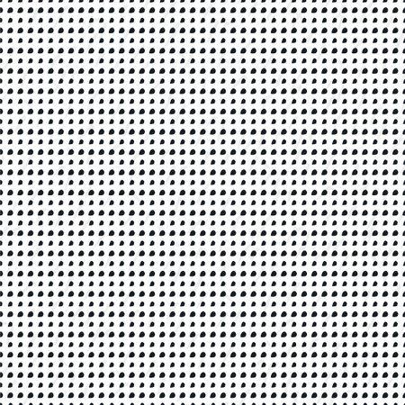 Geometric doodle seamless pattern. Black and white. Grunge hand drawn dotted background. Small hand...