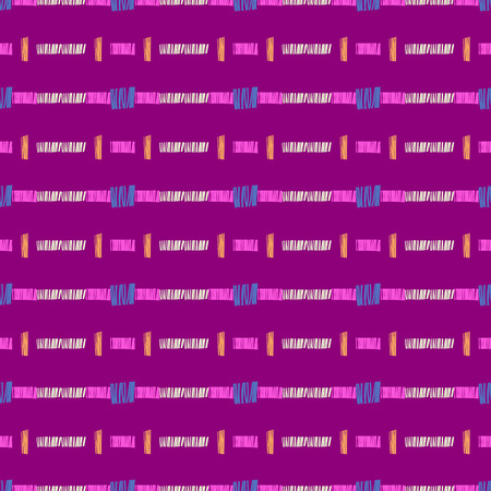 Abstract seamless pattern, stripe ornament. Vector background. Digital paperのイラスト素材