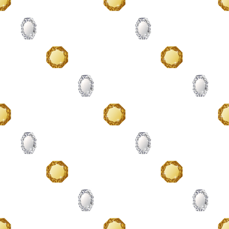 Diamond seamless pattern. Vector illustration jewelry. Wealth conceptのイラスト素材