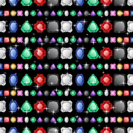 Diamond seamless pattern. Vector illustration jewelry. Wealth conceptのイラスト素材