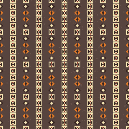 Geometric ethnic seamless pattern. Abstract aztec vector background. Tribal ornament.のイラスト素材
