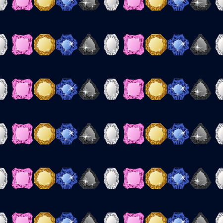 Diamond seamless pattern. Vector illustration jewelry. Wealth conceptのイラスト素材