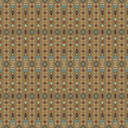 Geometric ethnic seamless pattern. Abstract aztec vector background. Tribal ornament.