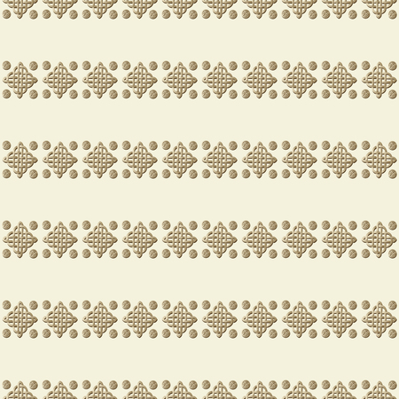 Celtic knot seamless brown pattern. Abstract background.のイラスト素材