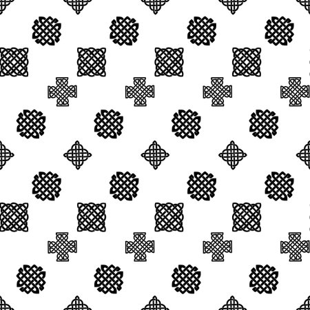 Celtic knot seamless patternのイラスト素材