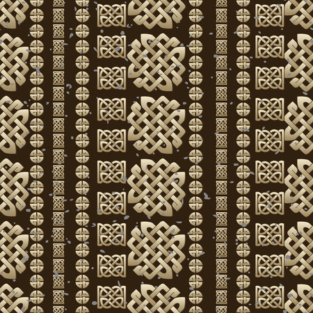 Celtic knot seamless patternのイラスト素材