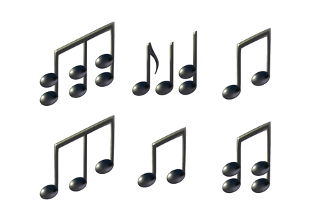 Music note vector iconsのイラスト素材