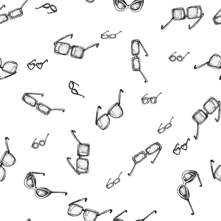 Seamless pattern with sunglassesのイラスト素材