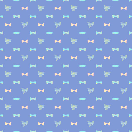 Seamless pattern with skerchy bowsの写真素材