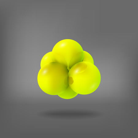 3d molecule structure.のイラスト素材