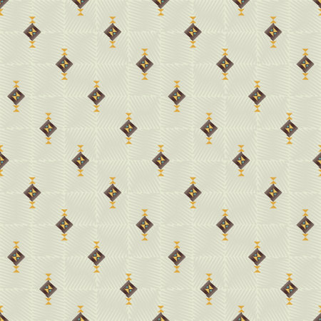 Geometric embroidery style. Ethnic seamless pattern. Abstract aztec background. Digital or wrapping paper. Good for web, print and textile design. Boho ornament vector.のイラスト素材