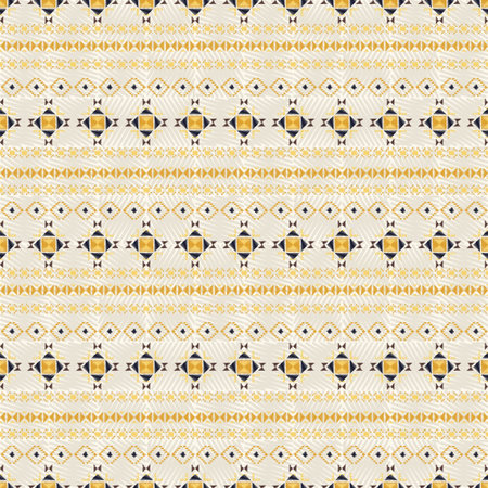 Geometric embroidery style. Ethnic seamless pattern. Abstract aztec background. Digital or wrapping...