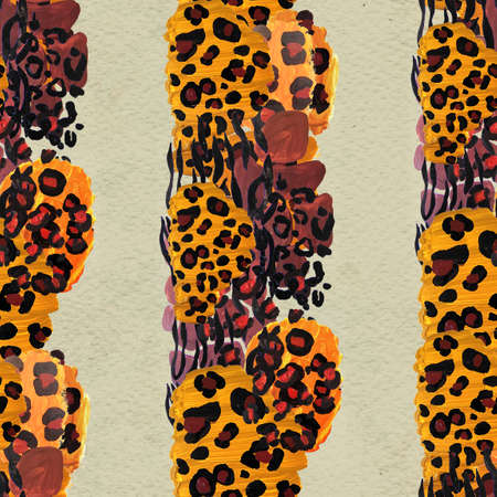 Animal mix print seamless pattern. Abstract backgroundの写真素材