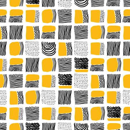 Vector geometric seamless pattern. Universal Repeating abstract backgroundのイラスト素材