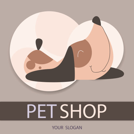 Dog pet shopのイラスト素材