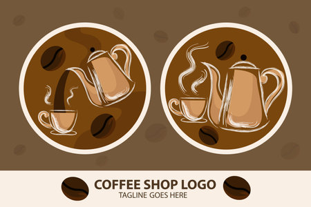 Cafe beverage business for coffee loversのイラスト素材