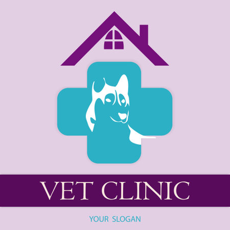 Cute vet clinicのイラスト素材