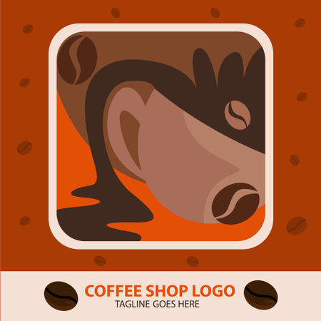 Cafe beverage business for coffee loversのイラスト素材