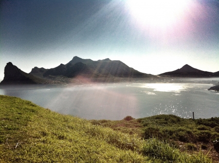 Look out point from chapmans peak in cape townの素材