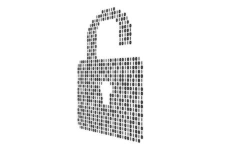 The lock as an illustration for reliable protection of the informationの写真素材