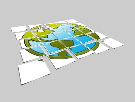 The photo planet earth on a background